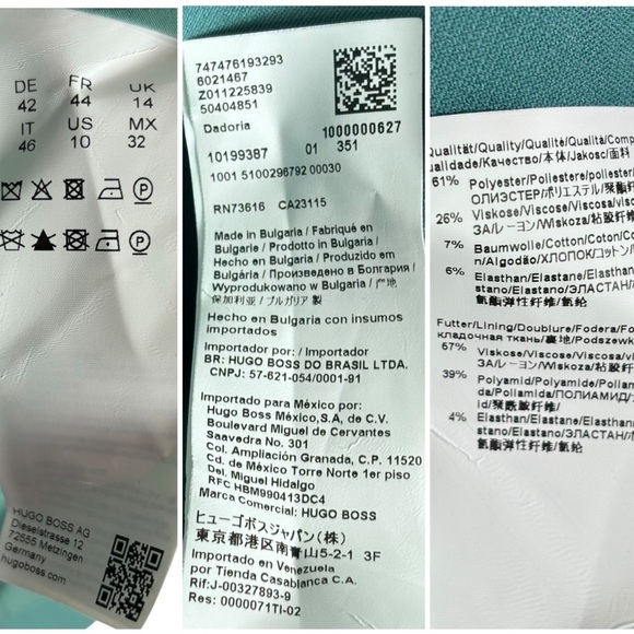 BOSS HUGO BOSS DADORIA GREEN SLEEVELESS BELTED SHEATH DRESS - Picture 14 of 14